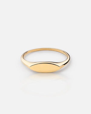 Anillo Signet Luna Vermeil